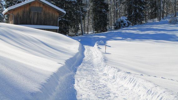 A path that would benefit from our gritting services